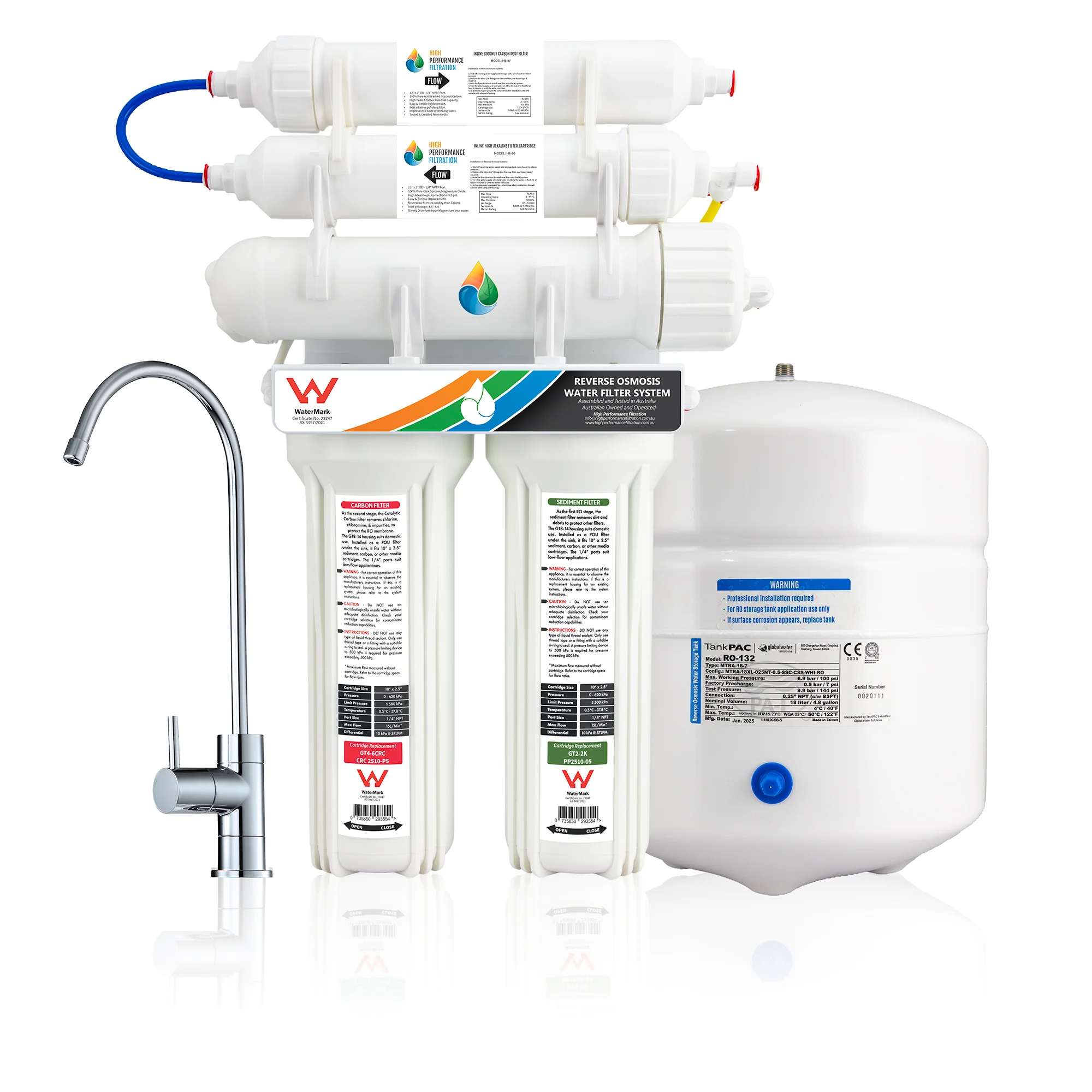 HPF H1-25 5-stage reverse osmosis under-sink system